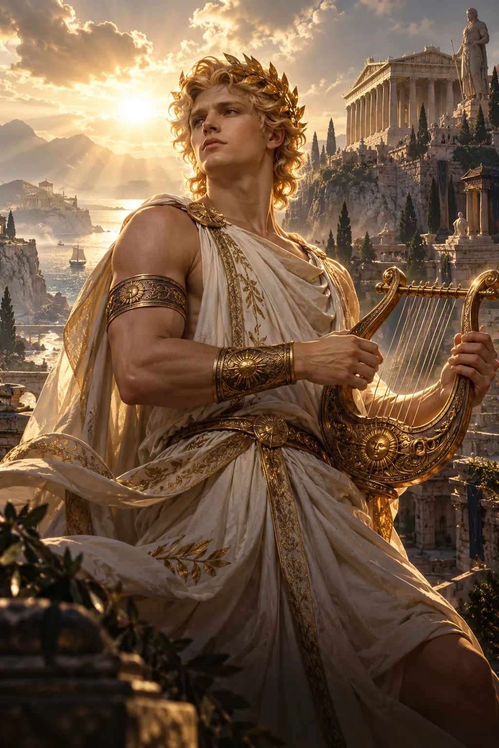 Portrait of Apollo, God of Light & Prophecy