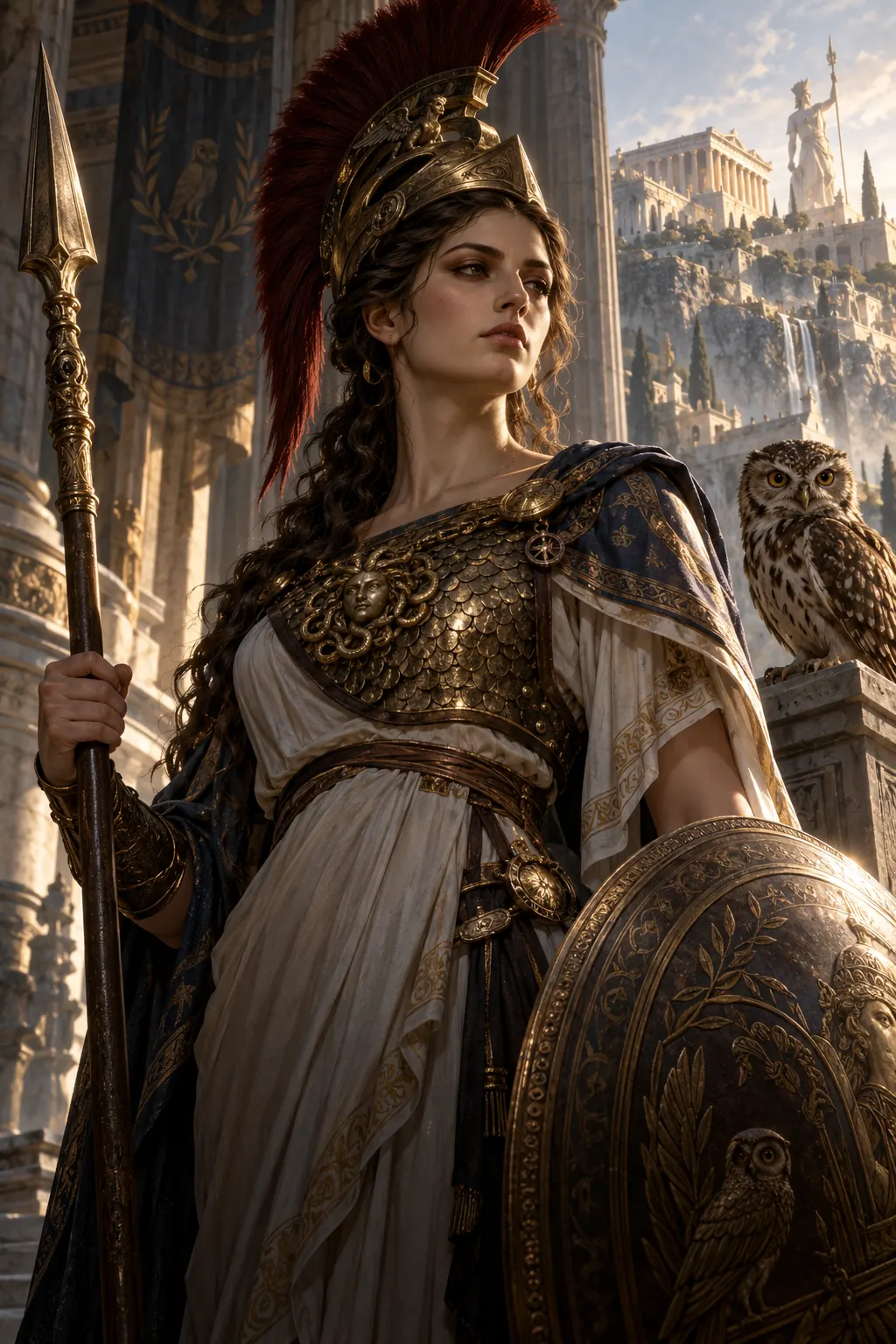 Portrait of Athena, Goddess of Wisdom & War